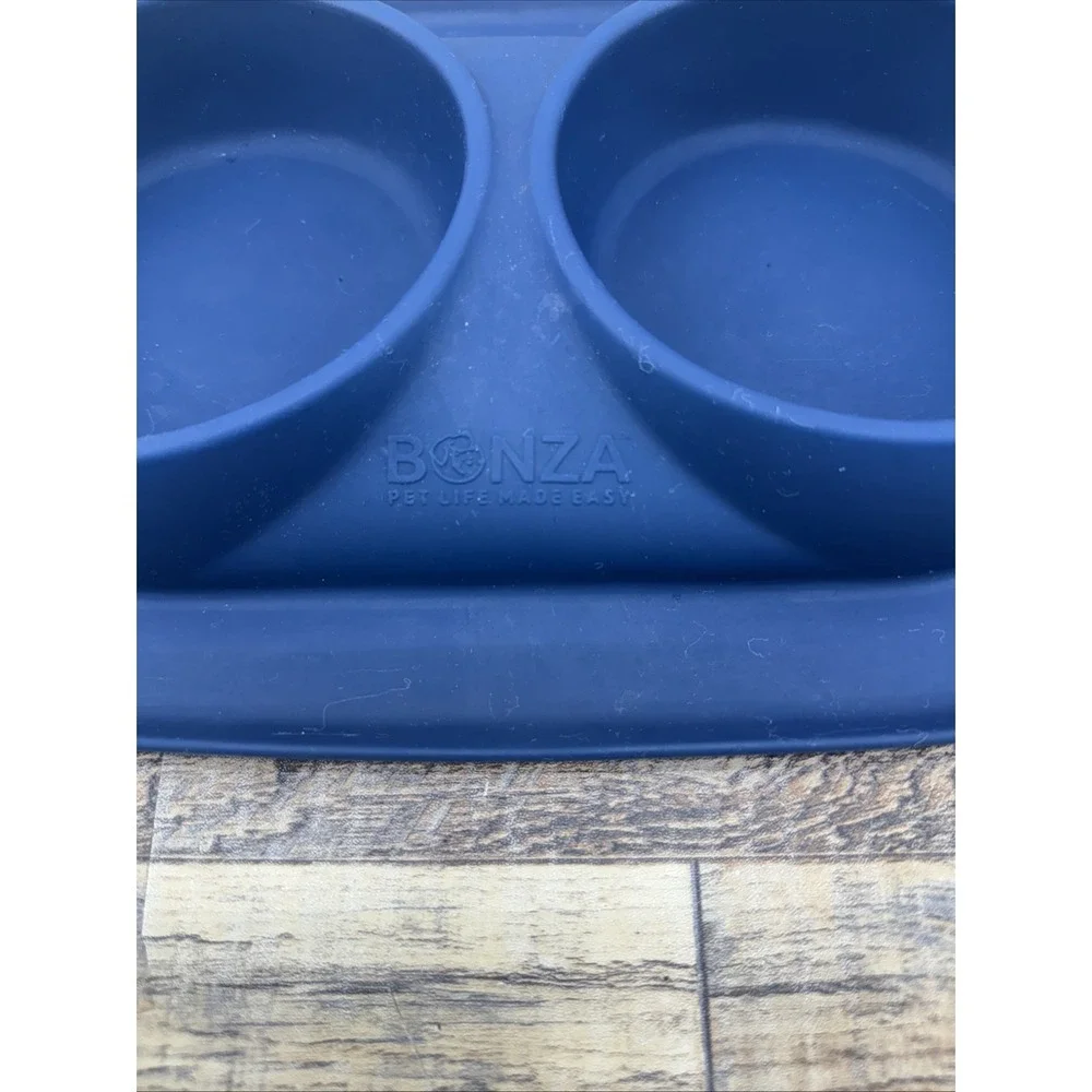 Bonza Blue Silicone Dog Cat Bowl Undermat